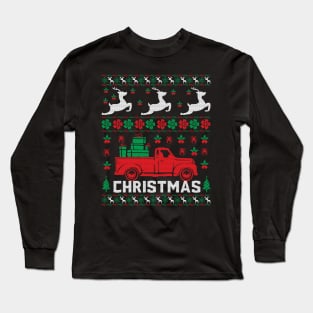 Christmas Graphic Ugly Christmas Sweater Long Sleeve T-Shirt